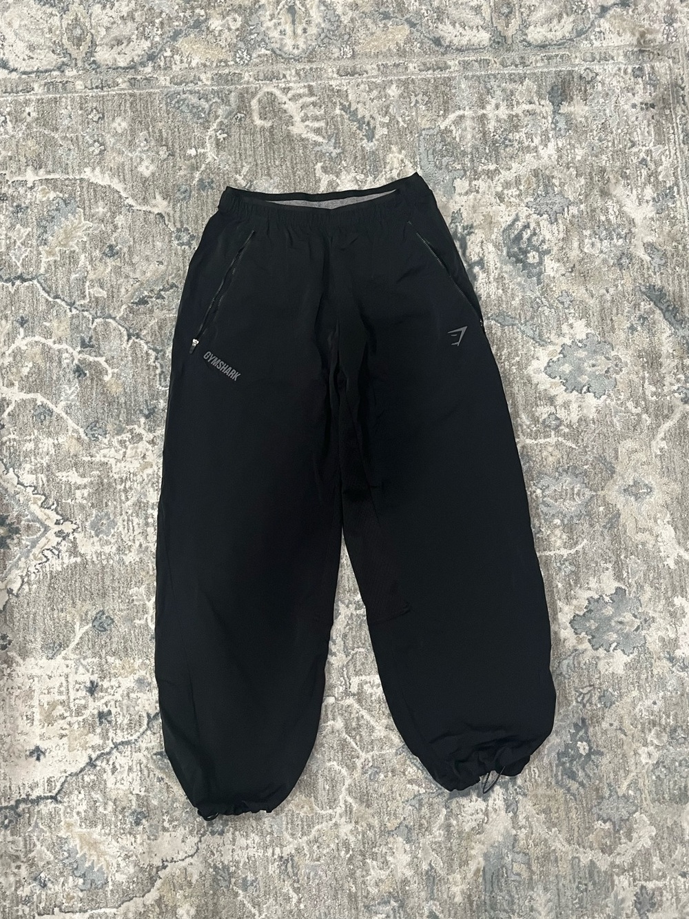 Gymshark Black Parachute Pants